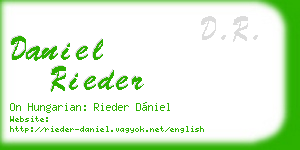 daniel rieder business card